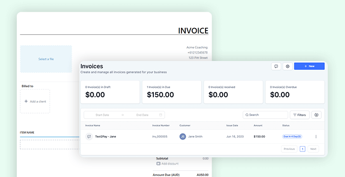 Create and Send Invoices